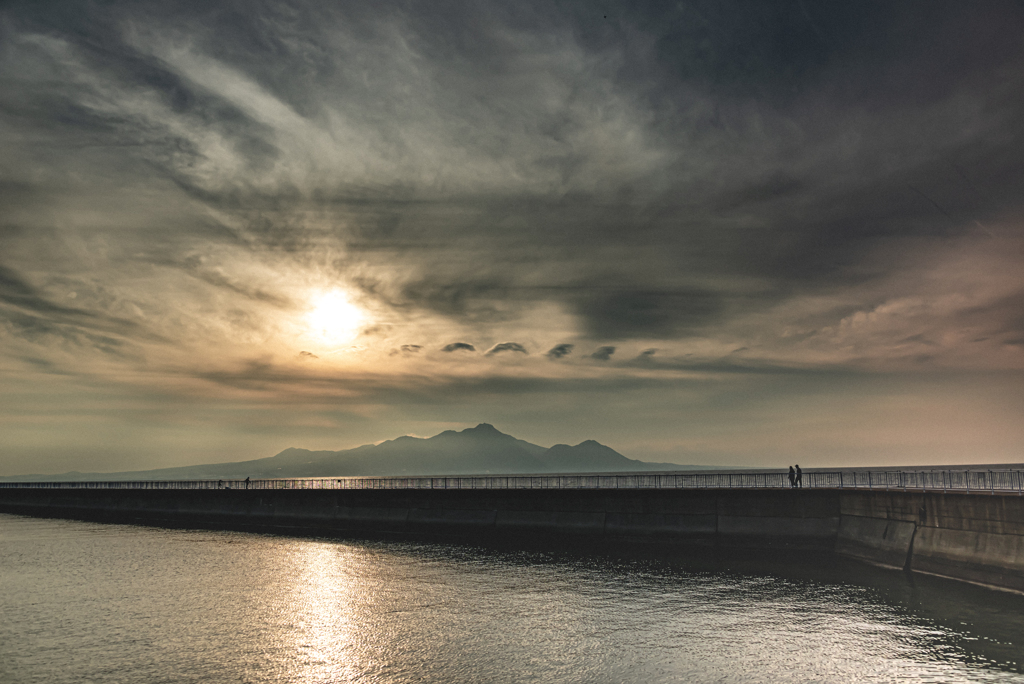 雲仙と海の散歩道