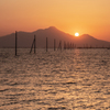 雲仙に沈む夕日