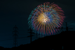 ベランダからの花火