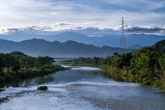 通勤途上の朝景