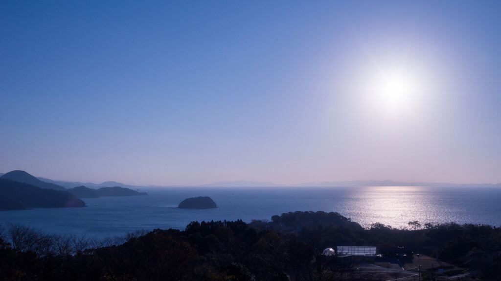 夕暮れ前の御立岬