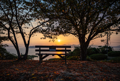 秋のような夏の夕暮れ