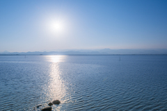 不知火海の朝