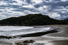 秋の海水浴場