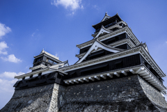 青空と熊本城