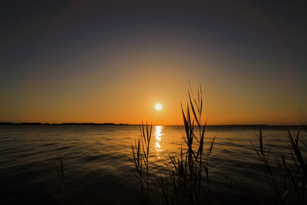 霞ヶ浦の夕刻