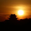 関宿城の夕焼け