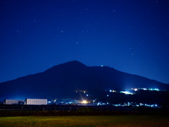 夜の筑波山