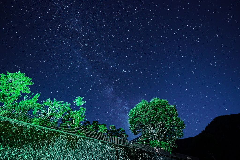 流れ星と天の川