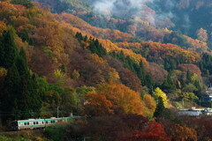 秋山を行く