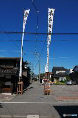 祭りのまえ　晴れた日の村上市　２