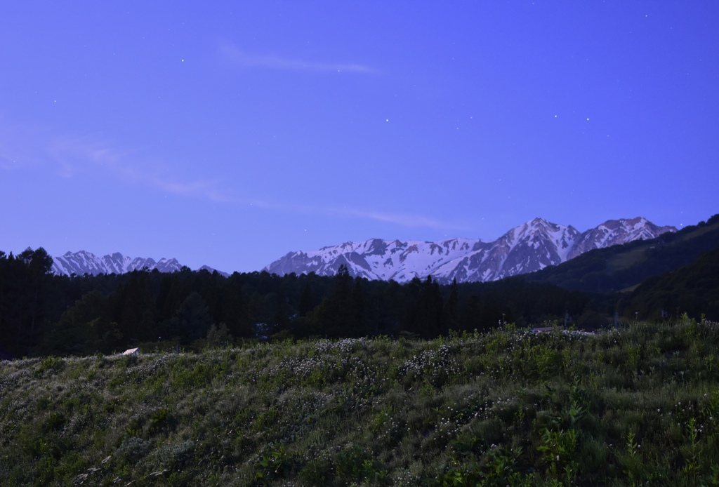 白馬の夜明け