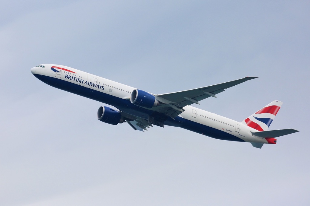 羽田にてブリティッシュエアウェイズ