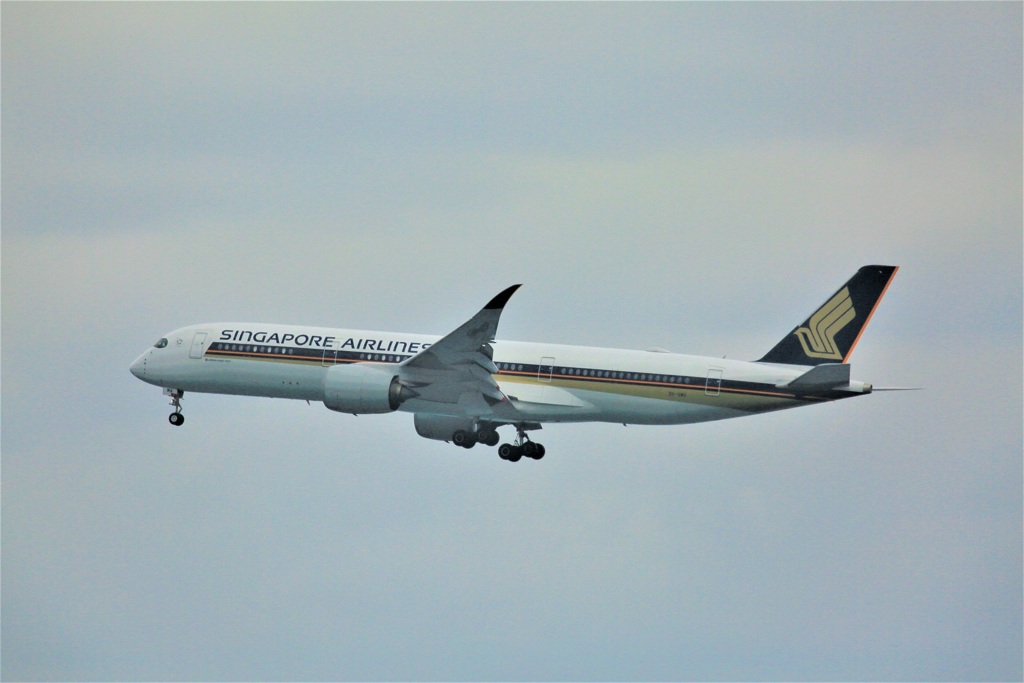 曇でのシンガポール航空