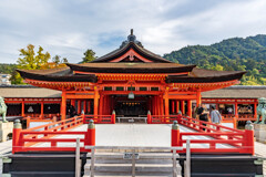 宮島の厳島神社　高舞台（国宝）