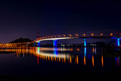 海田大橋＆広島高速の夜景