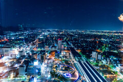 岐阜シティタワー43最上階展望台からの岐阜夜景