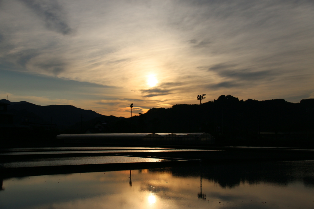 田植え前