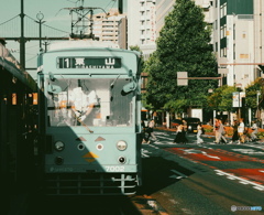 夕陽のあたる街で