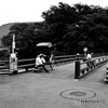 温泉街にて