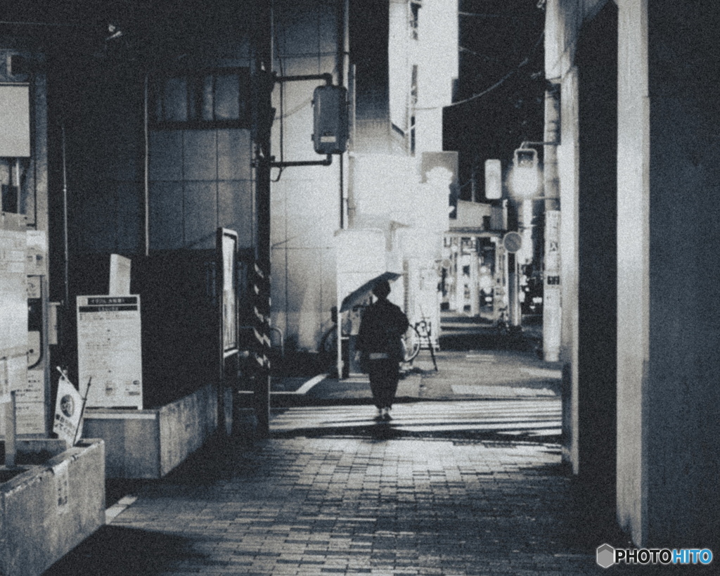 雨の夜に・・・