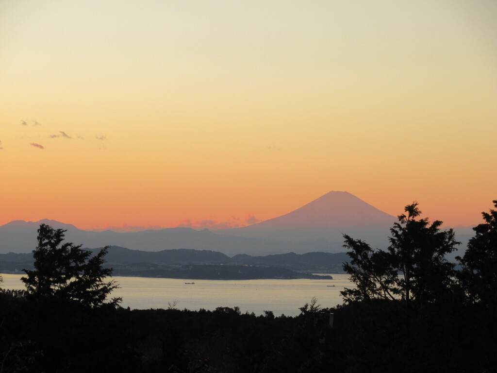 鹿野山からの富士山