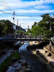 温泉街の風景