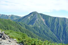 蝶槍より常念岳