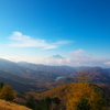 大菩薩嶺から富士山と紅葉