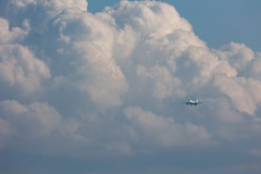 雲と飛行機