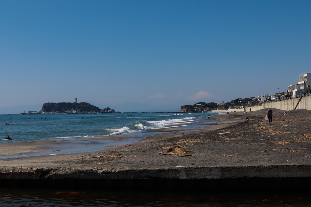 江ノ島と富士山