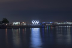 五輪と横浜夜景