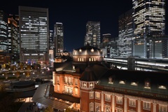 東京駅夜景