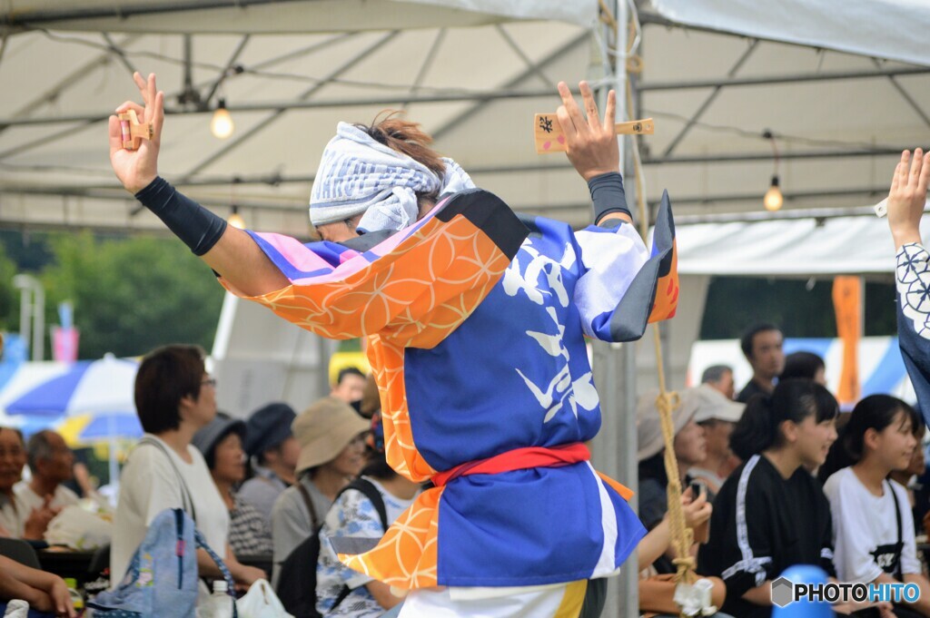 下郷町ふるさと公園にて　よさこい祭り