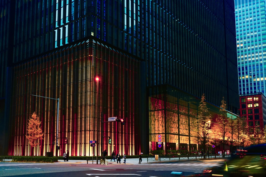 日没間近のパース