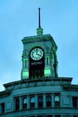 時を刻むエメラルドグリーン