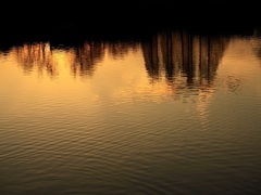 夕刻の水面