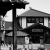 朝の温泉街１