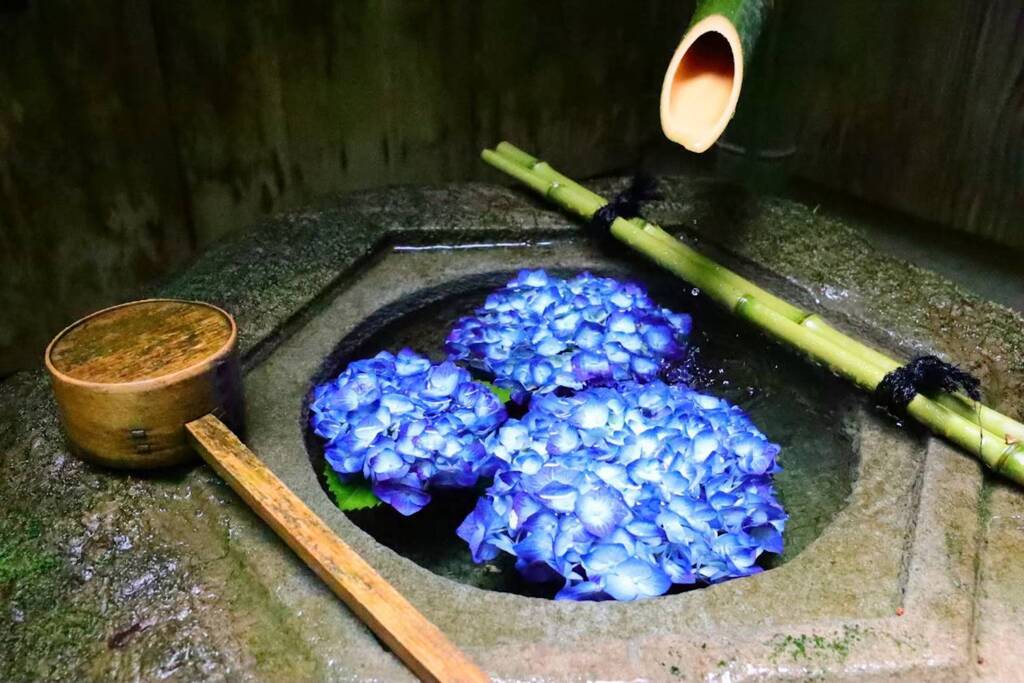 水 跳 ね る 水 琴 窟