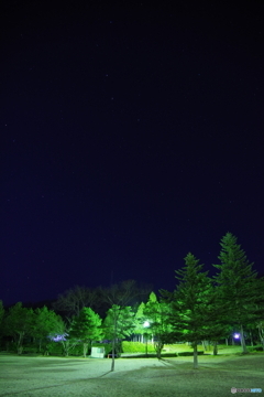 朝焼け前の夜空