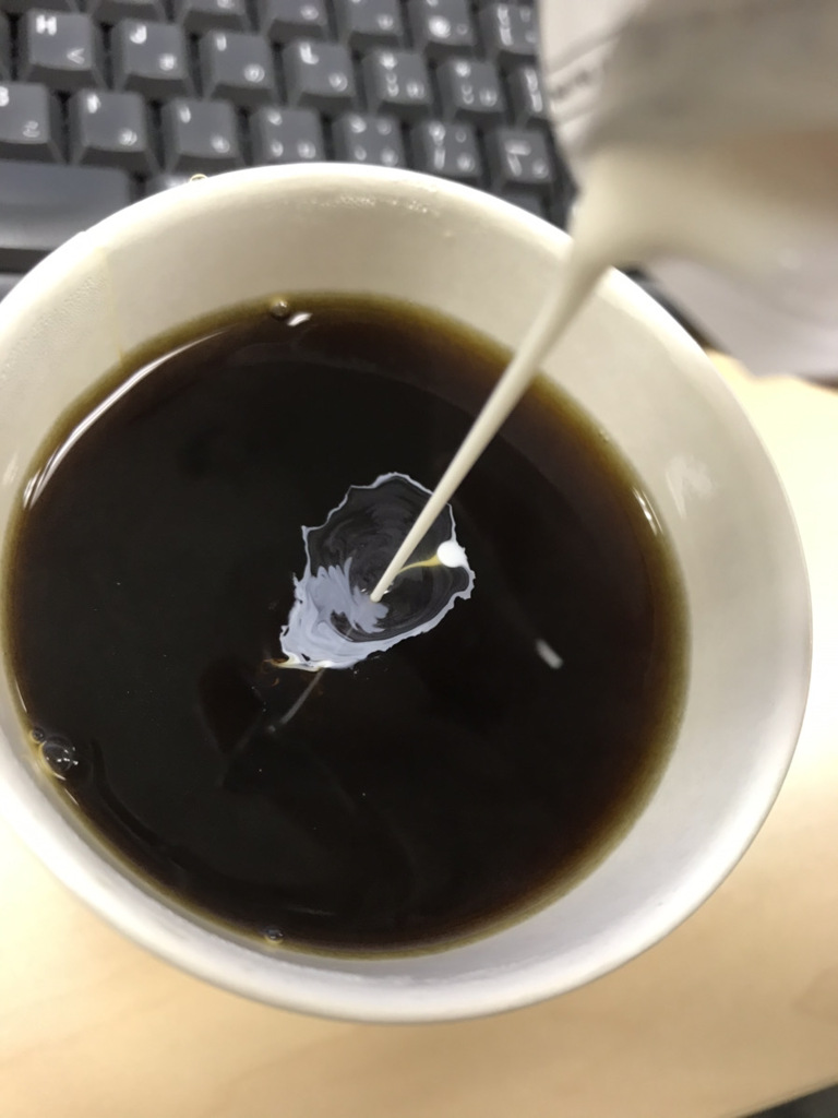 コーヒーにミルクは？