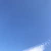 雲一つある青空