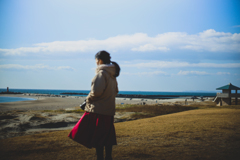 海を見る妻