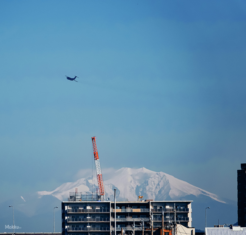 車窓から御嶽山