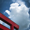 鳥居と雲