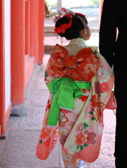 春日大社にて七五三