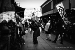 師走の柴又帝釈天　外国人　　