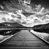 女神湖　B&W