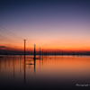 久津間海岸　夕景