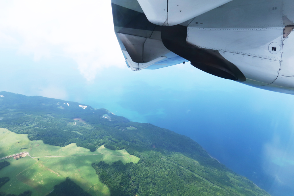 飛行機から